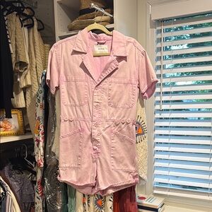 Pistola Pink Short-Sleeve Romper